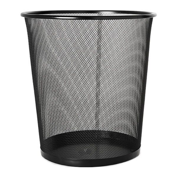 Globox 6645 Siyah Metal Çöp Kovası