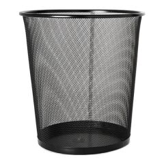 Globox 6645 Siyah Metal Çöp Kovası