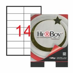 Herboy HB-1114 105mmX41mm Beyaz Lazer Etiket