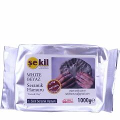 Şekil 1000 gr Beyaz Seramik Hamuru