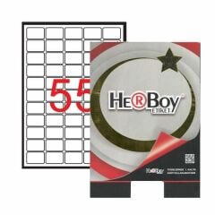 Herboy HB-1055 37mmX24mm Beyaz Laser Etiket