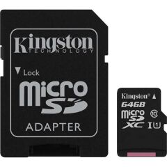 Kingston 64 Gb Microsdxc Canvas Select 80R Hafıza Kartı