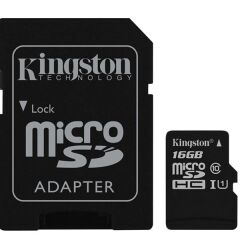Kingston 16 Gb Canvas Select Mıcro Sd Cl10 Sdcs Hafıza Kartı