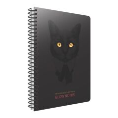 Gıpta Glow Notes 17x24 120 Yaprak Kareli Spiralli Sert Kapaklı Defter