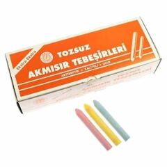 Akmısır 100 lü Renkli Tozsuz Tebeşir