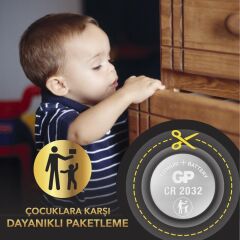 Gp GPCR2032-C5 5 li 3V Lityum Kartela Pil