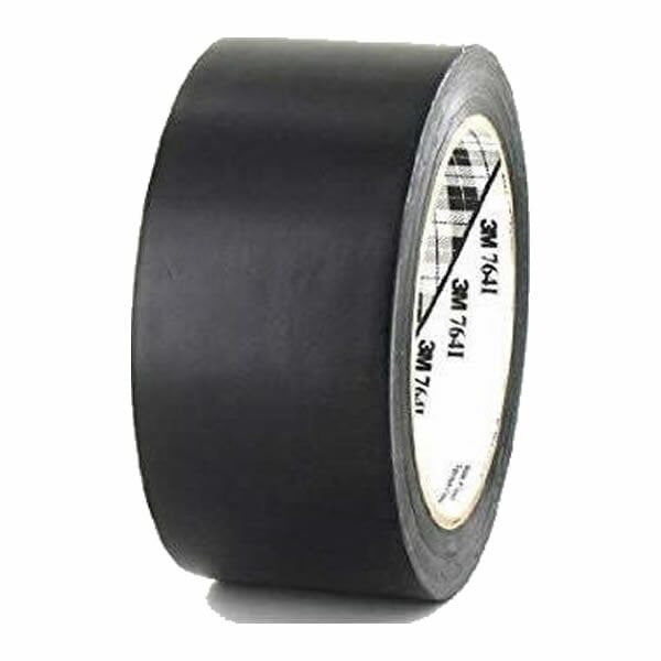 3M 7641 50mmX33mt Siyah Vinil Bant