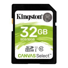 Kingston 32 Gb Sdhc Canvas Select 80R Cl10 Uhs Hafıza Kartı
