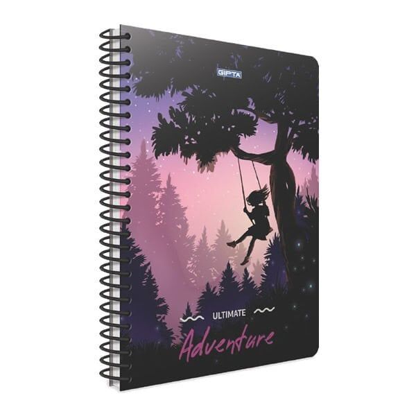 Gıpta Adventure A4 100 Yaprak Kareli Spiralli Karton Kapak Defter