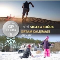 Gp GPCR2016-C5 3V 5 li Lityum Kartela Pil