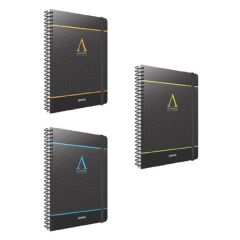 Gıpta Academia A4 120 Yaprak Kareli Spiralli Sert Kapaklı Defter