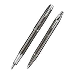 Parker Im Metal Kurşuni Dolma Kalem & Tükenmez Kalem Seti
