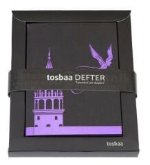 Tosbaa İstanbul Düşleri Hezarfenim Uç Hezarfenim 9.5x13 Çizgisiz Defter