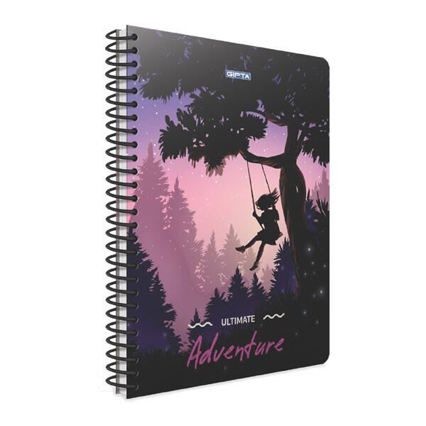 Gıpta Adventure A4 100 Yaprak Çizgili Spiralli Karton Kapaklı Defter