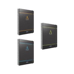 Gıpta Academia 17x24 120 Yaprak Çizgili Spiralli Sert Kapaklı Defter