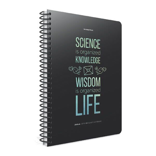 Gıpta Life Book 19x26 100 Yaprak Çizgili Spiralli Karton Kapaklı Defter