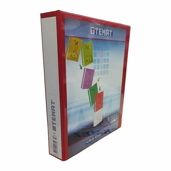 Temat 2045 4 Halkalı 5 cm Kırmızı Klasör
