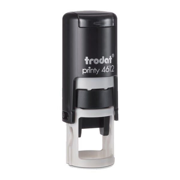 Trodat 4612 Siyah Gövde 12 mm Yuvarlak Küçük Kaşe Boş Kaşe