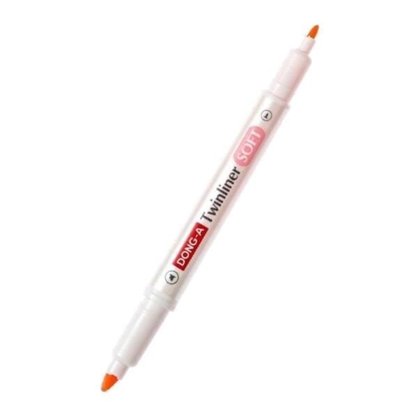 Dong-a 231612 No:12 Twinliner Mercan Pembe Soft Fosforlu Kalem