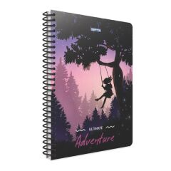 Gıpta Adventure A4 80 Yaprak Çizgili Spiralli Karton Kapaklı Defter