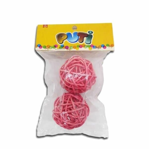 Puti 8825 2 li Bambu Süs Top