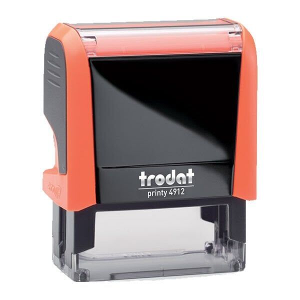 Trodat 4912 P4 Neon Turuncu Gövde Standart Firma Kaşesi Boş Kaşe