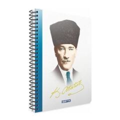 Gıpta Atatürk A4 80 Yaprak Çizgili Spiralli Pp Kapak Defter