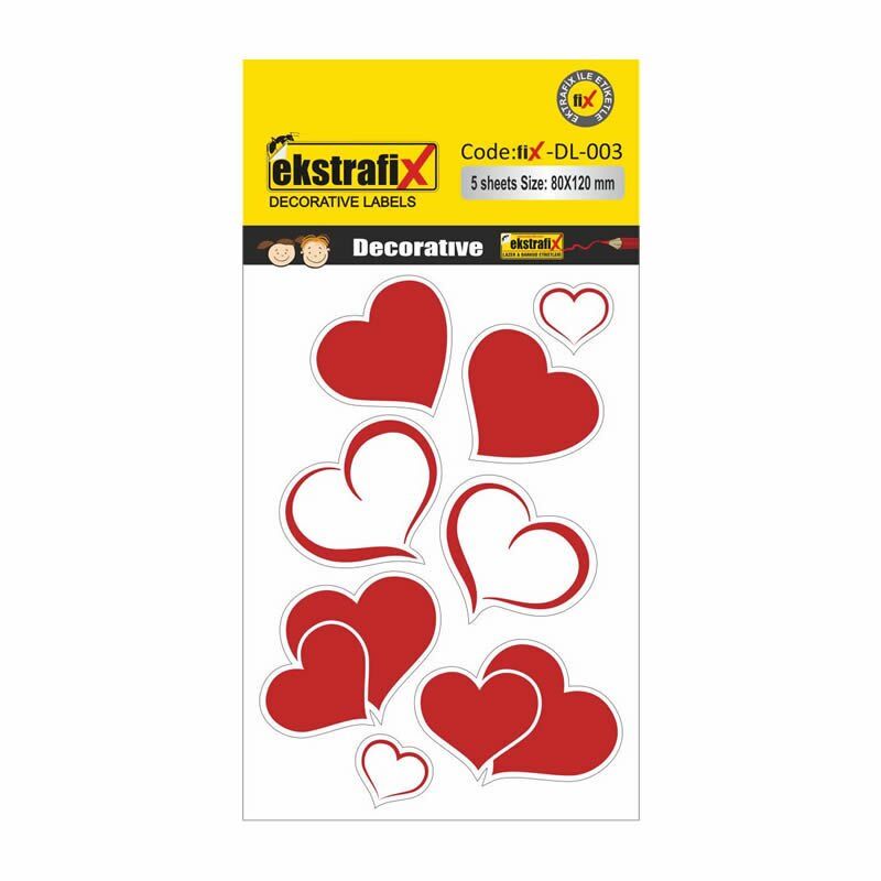 Ekstrafix Dl-003 80x120 mm Dekoratif Etiket