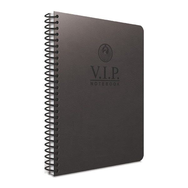 Gıpta Vip A4 140 Yaprak Çizgili Spiralli Deri Kapaklı Defter