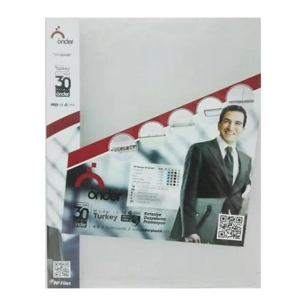 Önder 1102-0 Buzlu Şeffaf 2 Halkalı Dosya