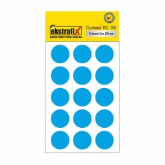 Ekstrafix Rc-003 B 20 Mm Mavi Ofis Etiket