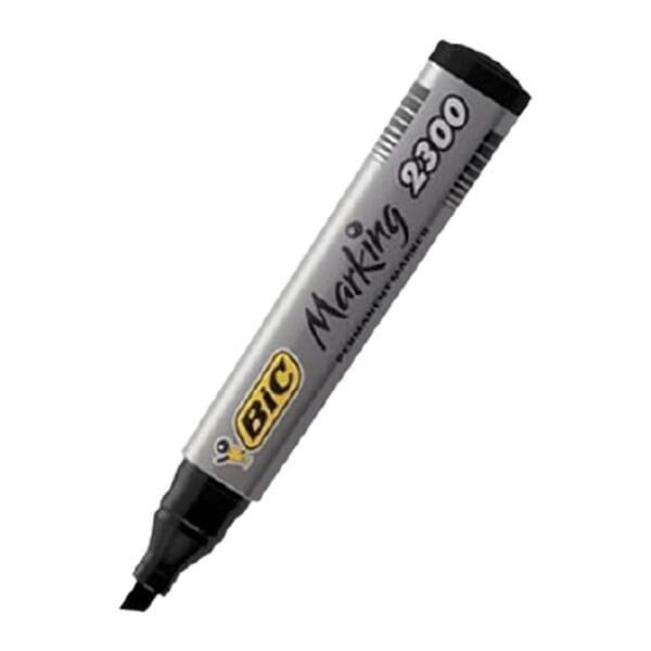 Bic 8209263 2300 Kesik Uçlu Siyah Markör Kalem