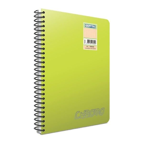 Gıpta Chromo A4 100 Yaprak Çizgili Spiralli Defter