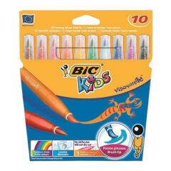Bic 828964 10 lu Visa Fırça Uçlu Keçeli Kalem
