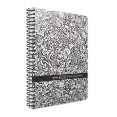 Gıpta Hope 19X26 80 Yaprak Kareli Spiralli Karton Kapaklı Defter