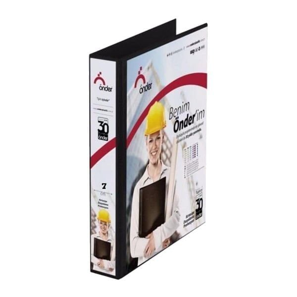 Önder 2007-3 2 Halkalı 7 cm Siyah Firma Klasörü
