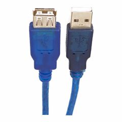 Vcom CU202-TL 5 mt Şeffaf Usb Uzatma Kablosu