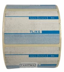 Ofis 58x40 600 Adet Mavi Eco Termal Barkod Etiketi