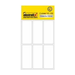 Ekstrafix Sc-006 B 57x24 mm 10 lu Beyaz Ofis Etiketi