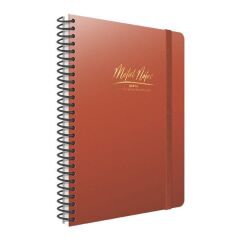 Gıpta Metal Notes A4 100 Yaprak Kareli Spiralli Plastik Kapaklı Bloknot
