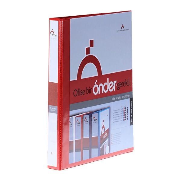 Önder 2002-2 2 Halkalı 2 cm Kırmızı Firma Klasörü