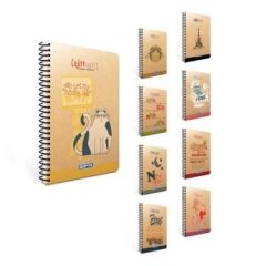 Gıpta Craft Notes A4 100 Yaprak Kareli Spiralli Sert Kapak Defter