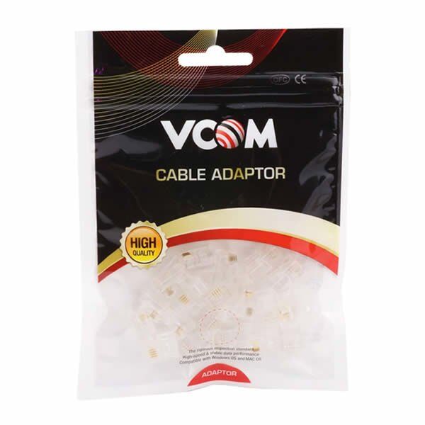 Vcom CT262 6P2C 20 li RJ-11 Telefon Jac Konnektör