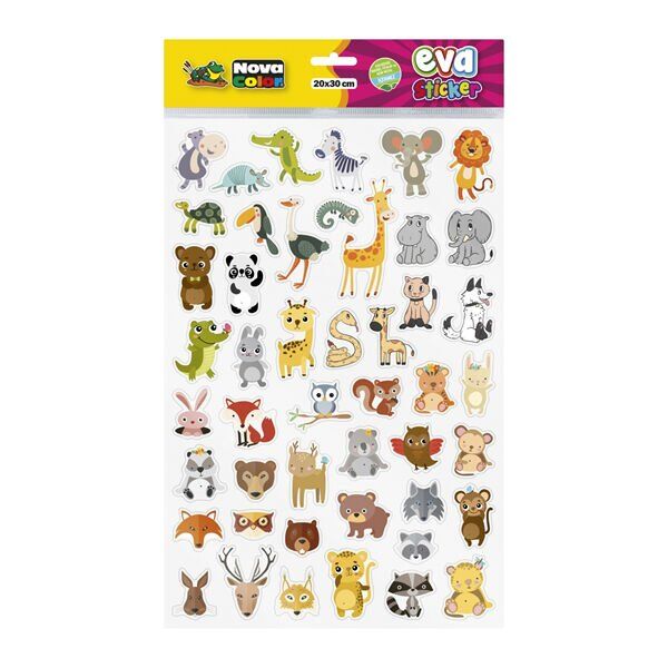 Nova Color NC-681 Safari Hayvanları Sticker Eva