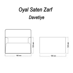 Oyal 13x18 160gr 50li Mavi Saten Zarf