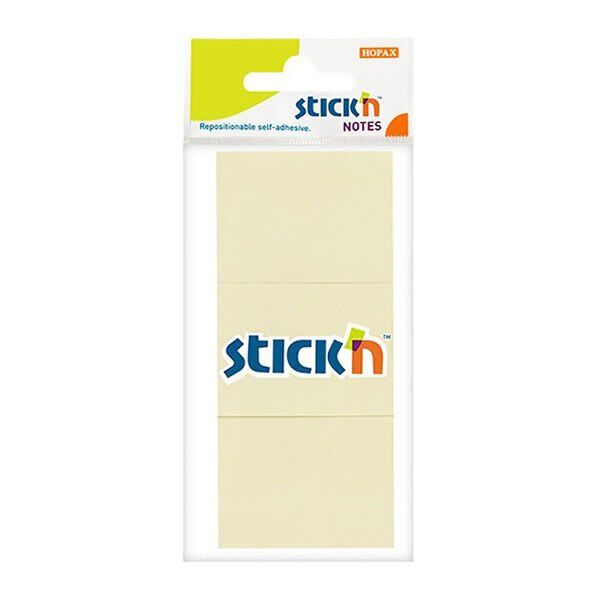 Gıpta Stickn 38x51 100 Yaprak 3 Renk Pastel Sarı Yapışkanlı Kağıt