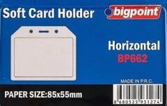 Bigpoint 662 85x54 mm 10 lu Yatay Şeffaf Kart Kabı