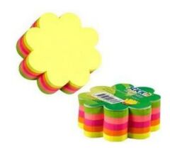 Gıpta Stickn 67x67 250 Yaprak Neon Renk Çiçek Şekilli Not Kağıdı