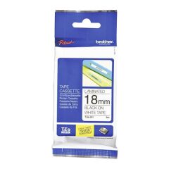 Brother 18Tze241 18 Mm Beyaz Üzerıne Siyah Etiket