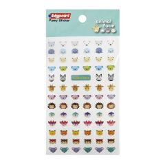 Bigpoint BP851-18 Hayvan Yüzleri Sticker